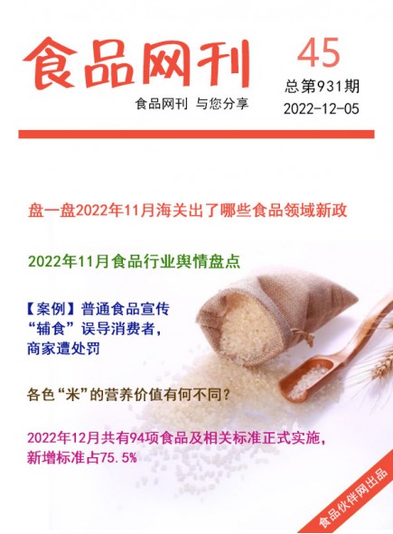 食品网刊2022年第931期