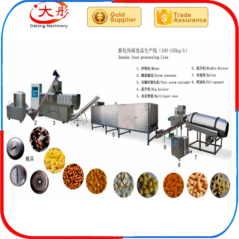 snacks food processing line