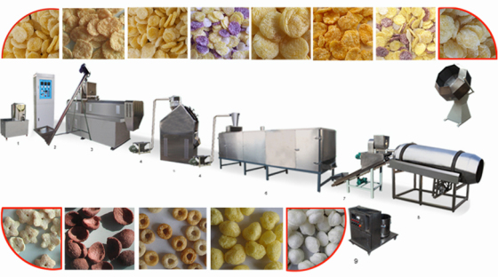 corn flakes processing line (1)