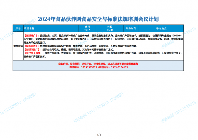 食品安全与标准法 2024年度培训会议计划(1)_03